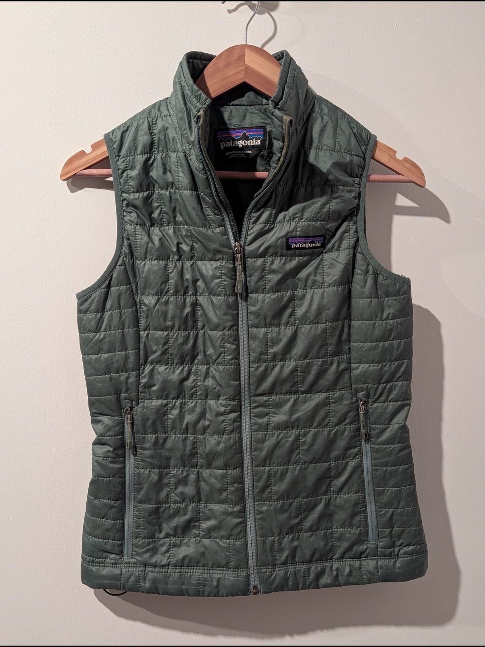 Patagonia Women's Quilted Vest in Olive